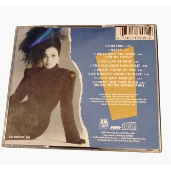 Janet Jackson Control CD Album 1986 AM Records Compact Disc - Picture 2 of 3
